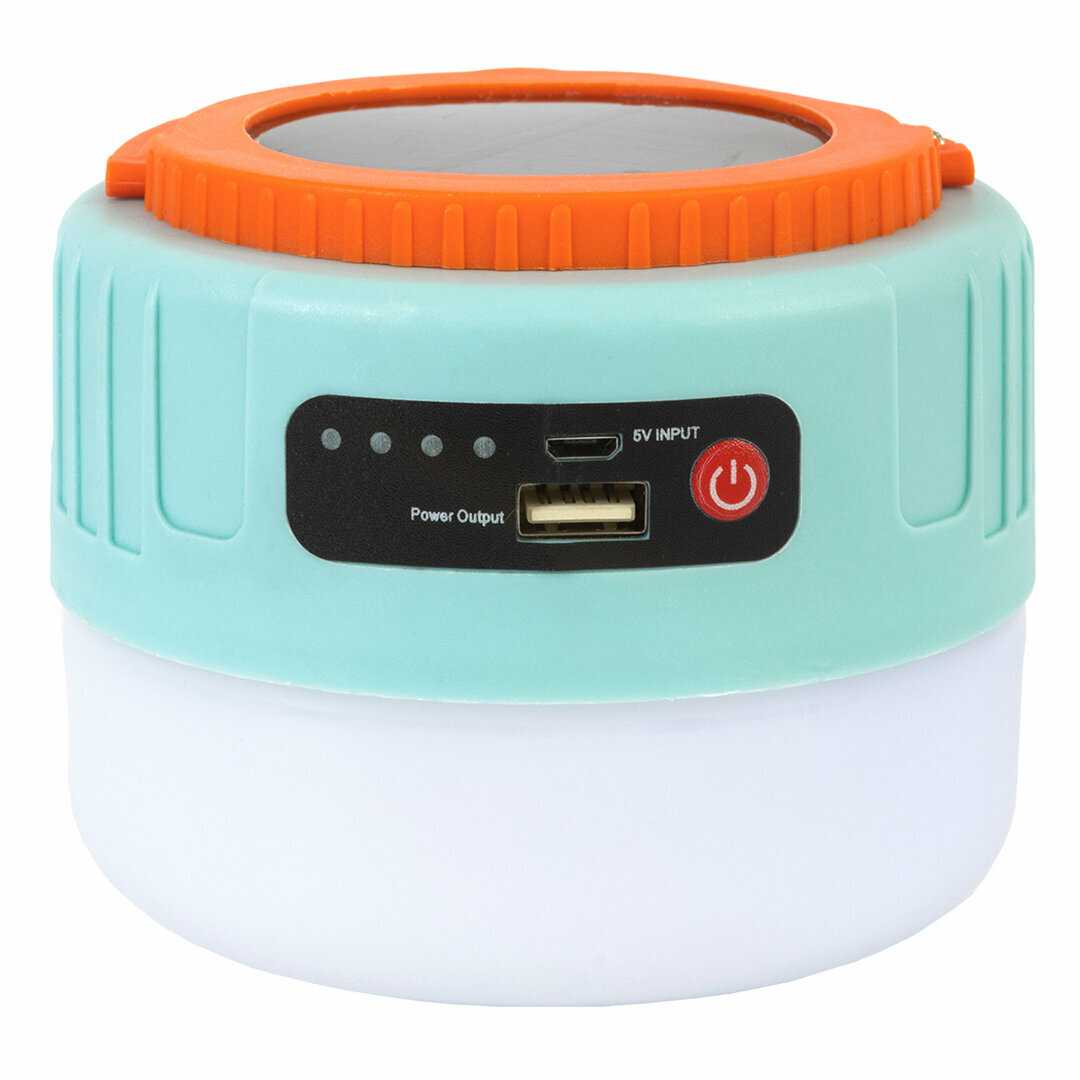 Светодиодный кемпинговый аккумуляторный USB фонарь на солнечной батарее GLANZEN CFL-0200-T05 фотография 5