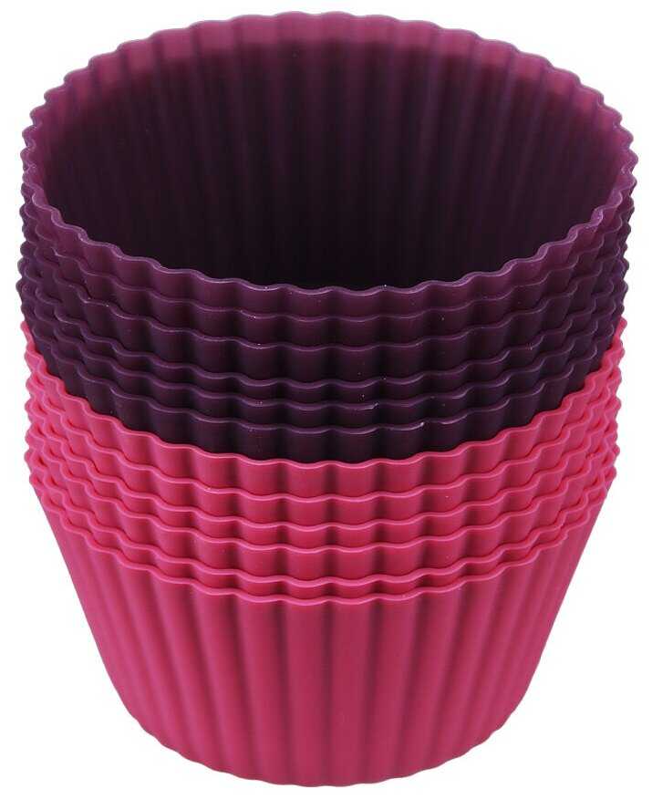 Набор форм для выпечки кексов SATOSHI алион 6ШТ, 9,5X4,4СМ, силикон фотография 1