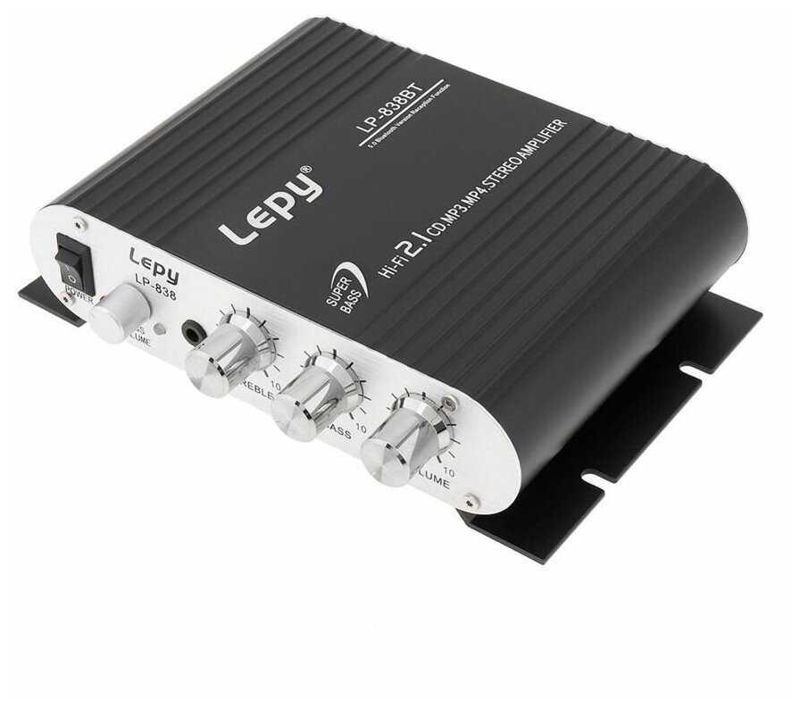 Hi-Fi Усилитель мощности Lepy LP-838BT Bluetooth 5.0 2.1 канала фотография 8