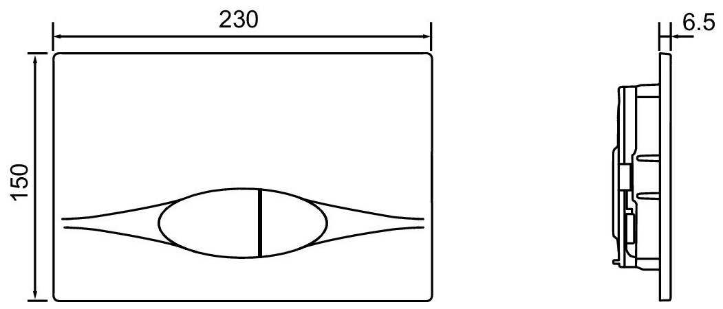 Кнопка смыва Jacob Delafon E29026-01R фотография 1
