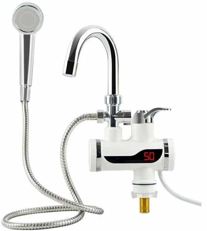 Электрический кран-водонагреватель Instant Electric Heating Water Faucet and Shower фотография 2