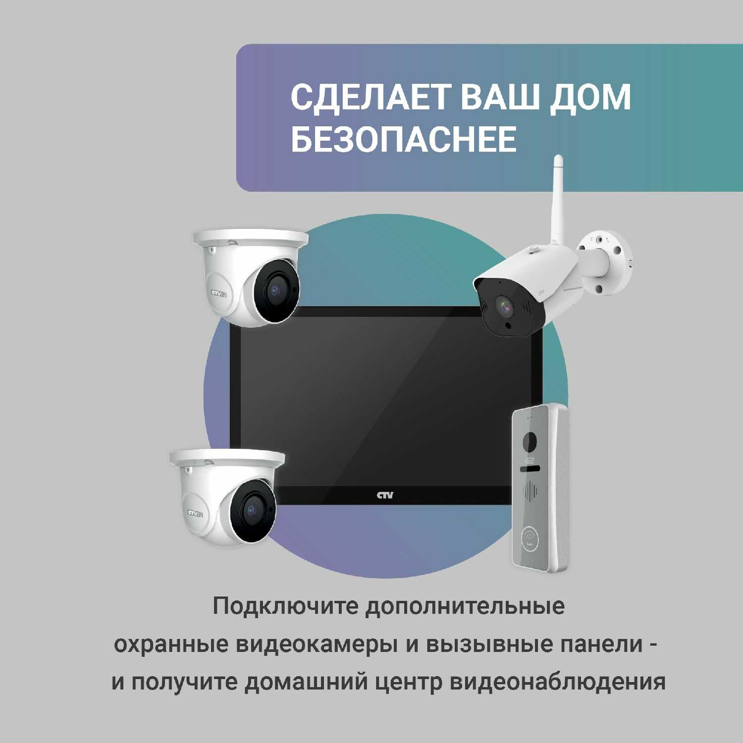 Монитор видеодомофона CTV M5101 с Wi-Fi фотография 16