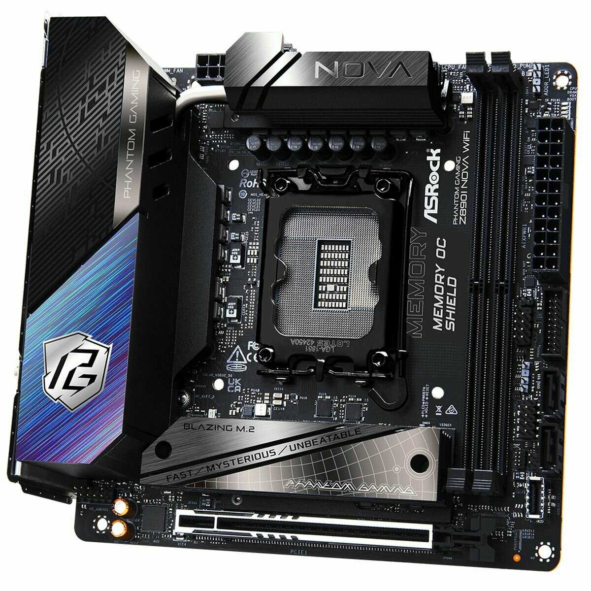 Материнская плата ASRock Z890I NOVA WIFI, LGA1851, Intel Z890, Mini-ITX фотография 4