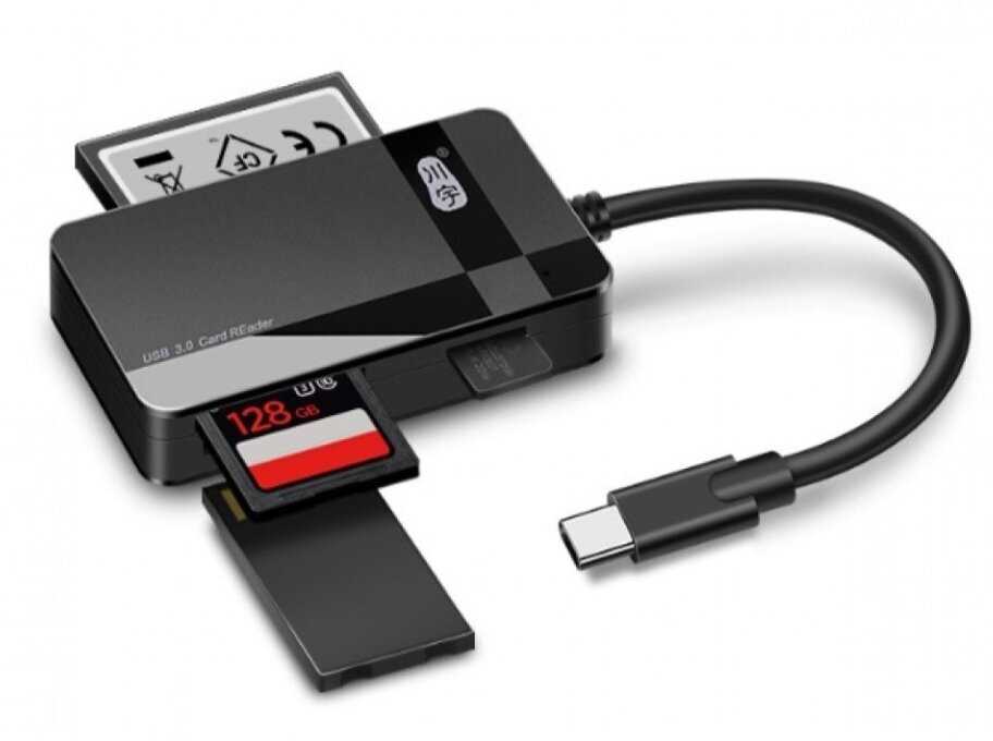 Картридер Smart Quickly C368 для SD/TF/MS/CF USB 3.0 фотография 4