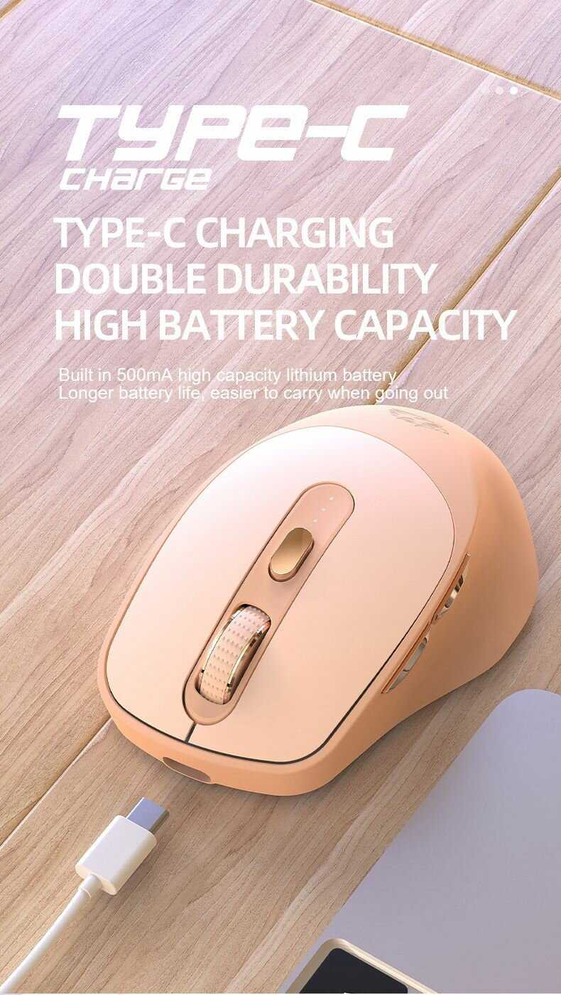 Игровая беспроводная Мышь ZiyouLang X7 Bluetooth + 2.4G DPI 4000 фотография 8