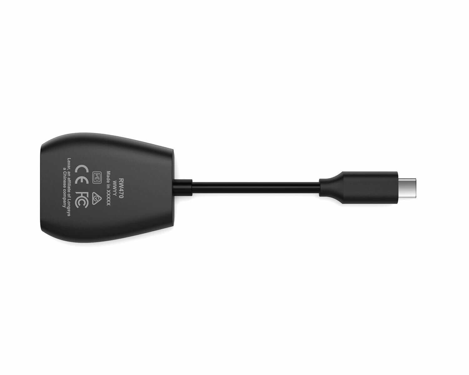 Картридер Lexar Professional USB-C Dual-Slot microSD/SD UHS-II [LRW470U-RNHNG] USB 3.2 фотография 2