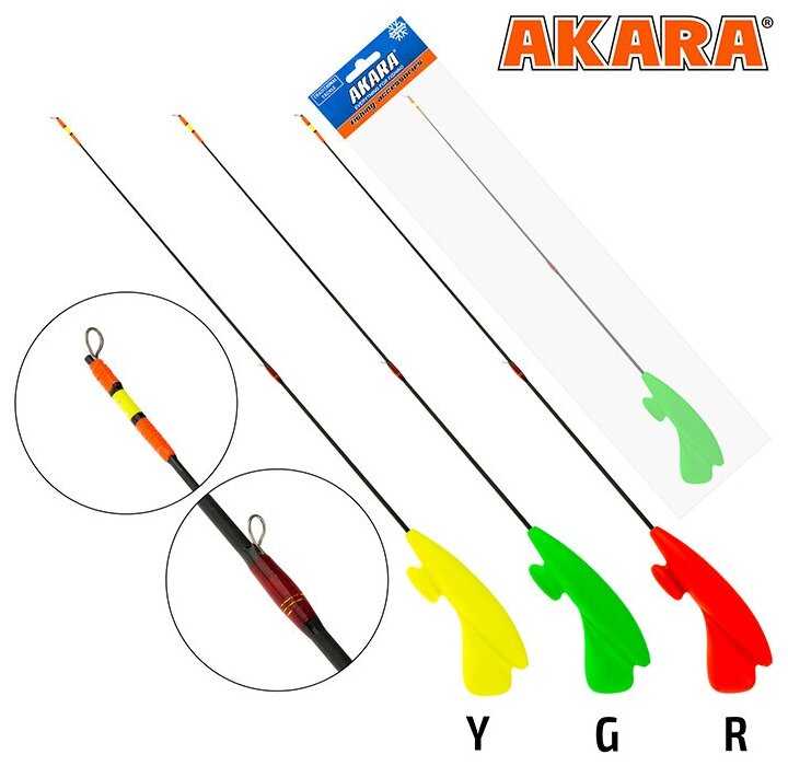 Удочка зимняя Akara Lucky Punch L 377 (2,0-8,0 гр.) фотография 16