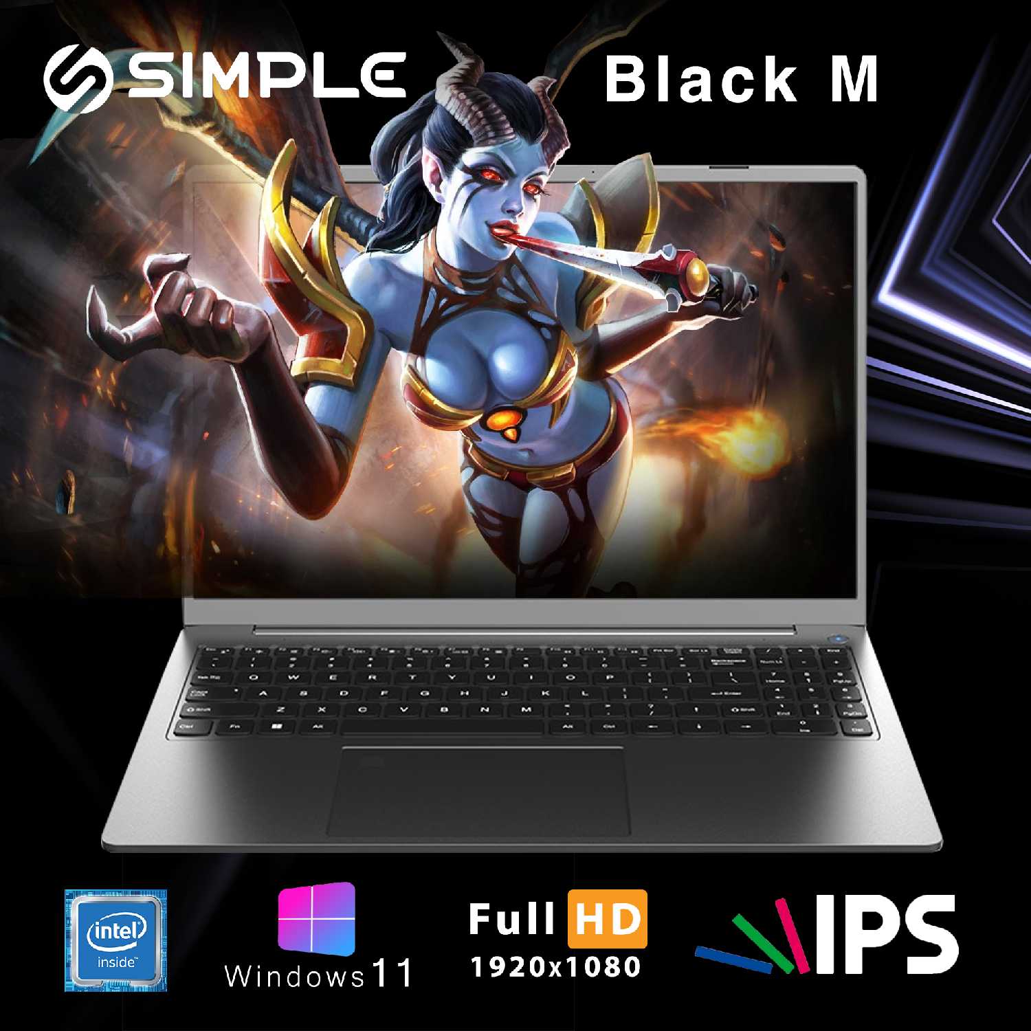 Ноутбук Simple Black M (15,6 дюйма)