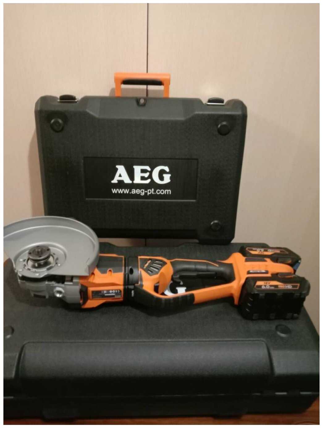 Аккумуляторная УШМ AEG УШМ (BEWS 18-230BL-0) фотография 2
