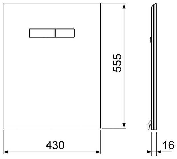 Кнопка смыва TECE 9650000 фотография 1