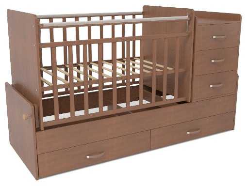 Кроватка СКВ-Компани 54403х (трансформер), трансформер, поперечный маятник фотография 6