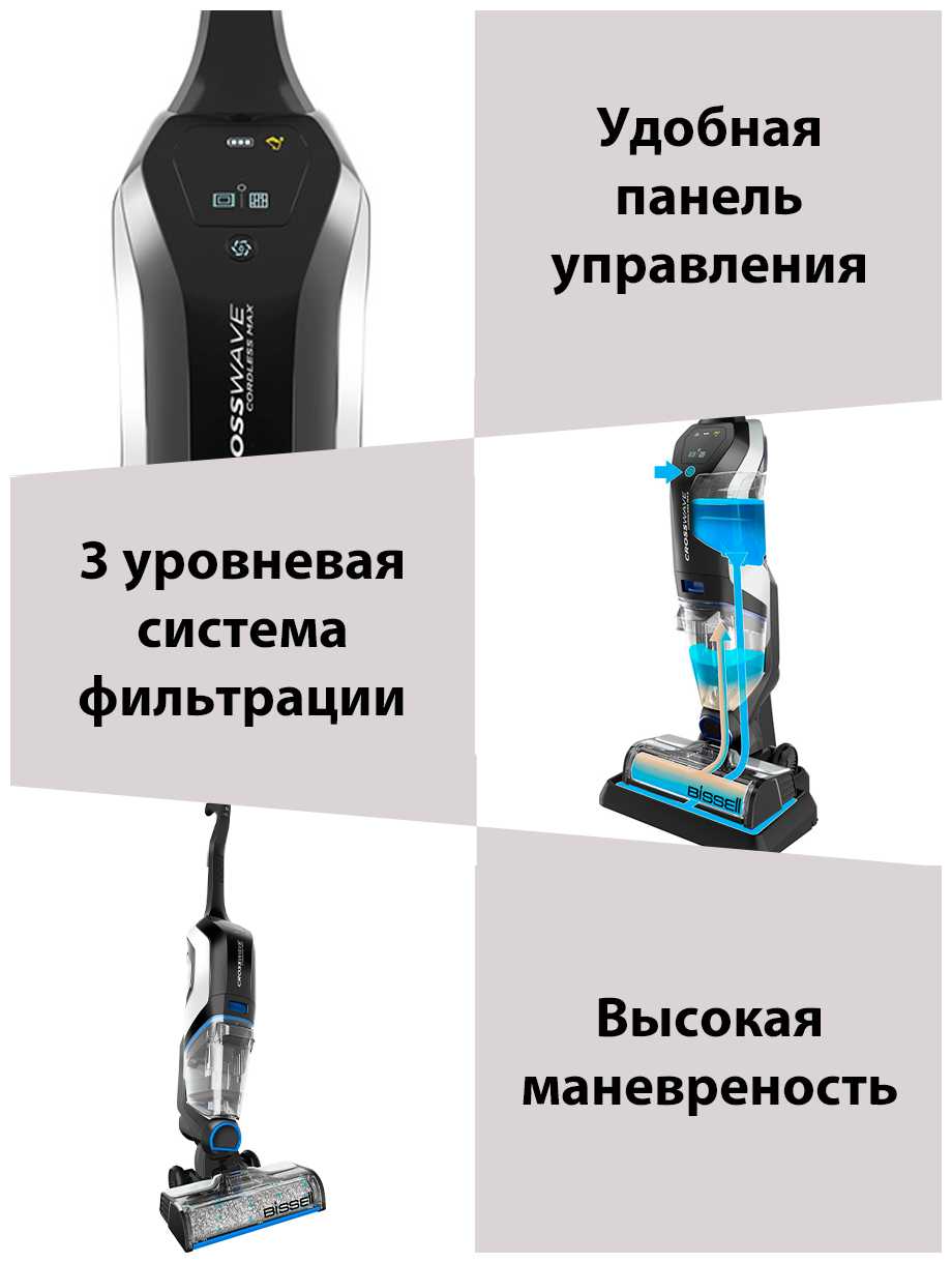 Bissell Пылесос ручной (handstick) Bissell Cordless Crosswave Max 2765N фотография 4