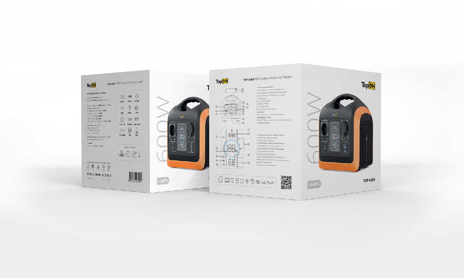 Портативная электростанция TopON TOP-X600 LFP фотография 4