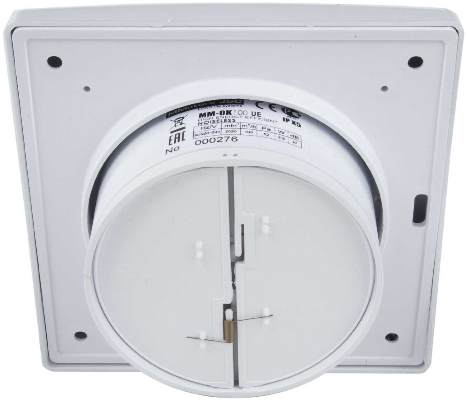 Вентилятор вытяжной MMotors MM-OK 100 UE 5.5 Вт фотография 4