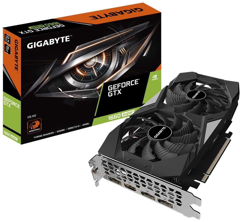 Видеокарта GIGABYTE GeForce GTX 1660 SUPER D6 6G, GV-N166SD6-6GD фотография 5