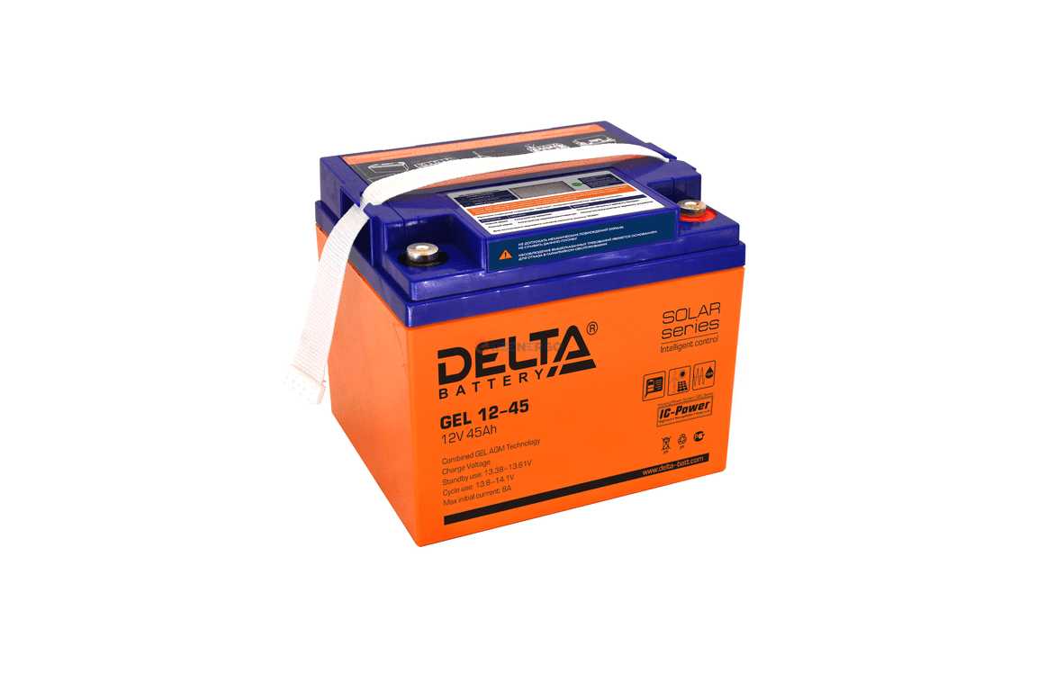 Аккумуляторная батарея DELTA GEL 12-45 (12В) фотография 19