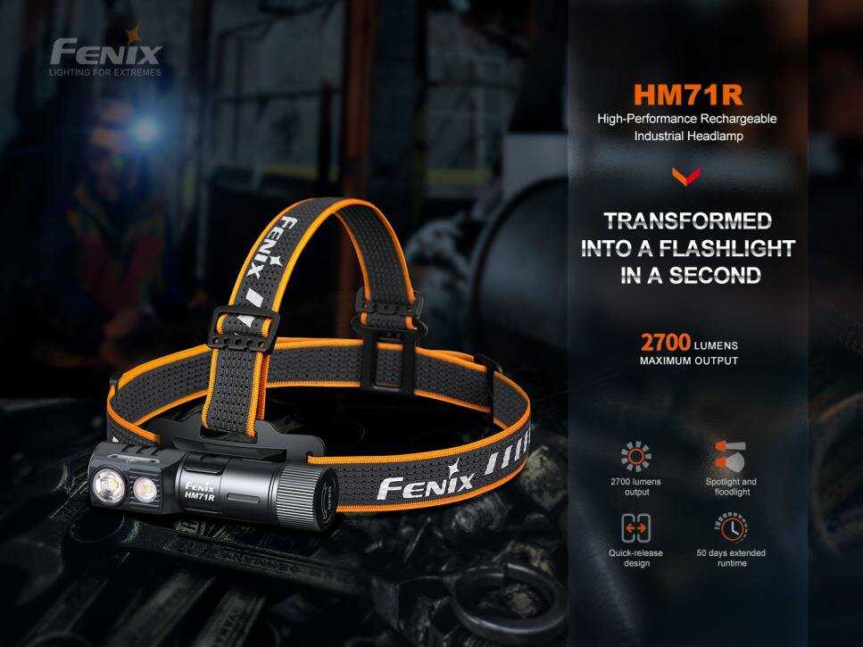 Налобный фонарь Fenix HM71R (1 x 21700, 2700 люмен) фотография 12