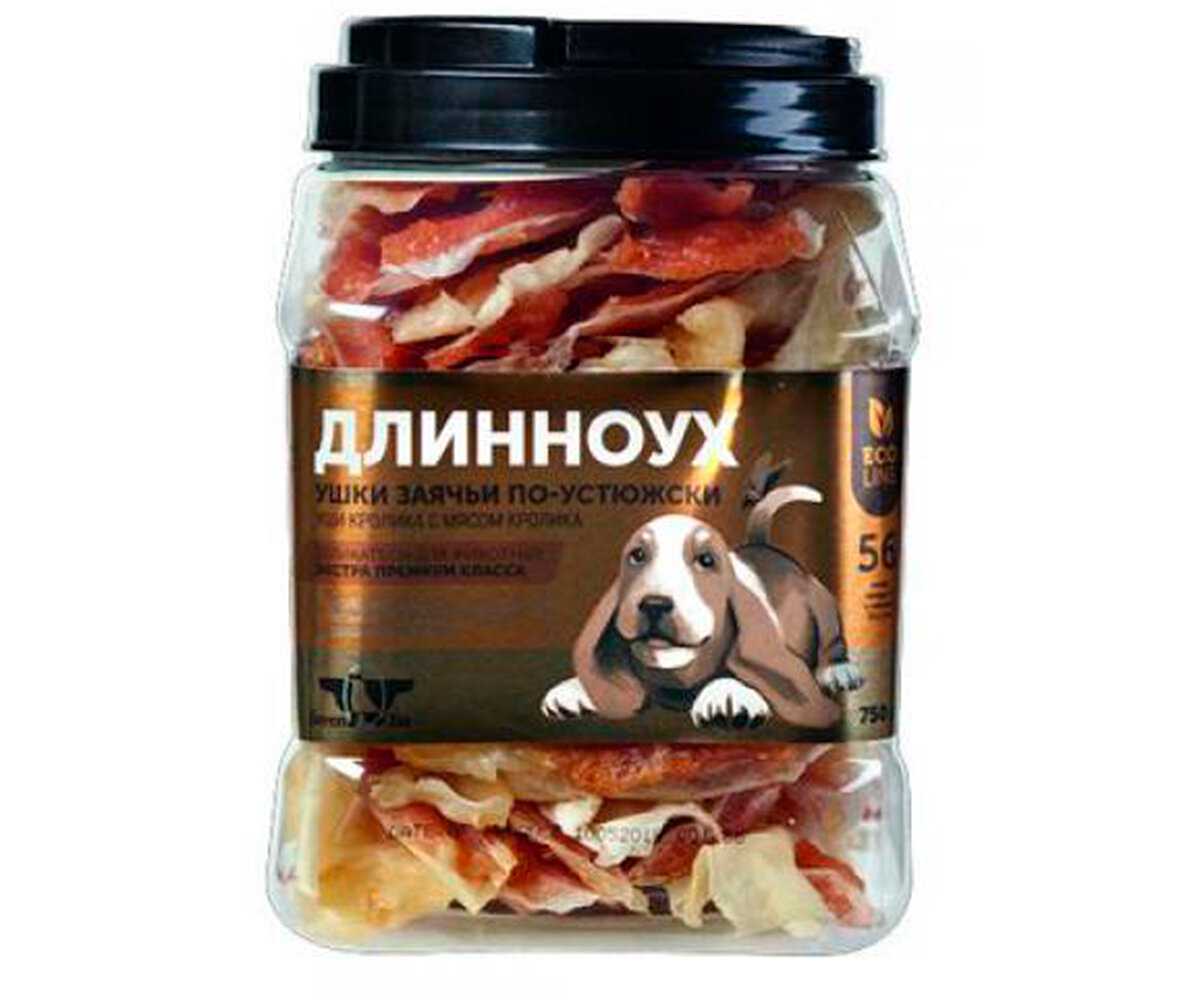Лакомство для собак Green Qzin Длинноух Сушеные уши кролика с крольчатиной фотография 7