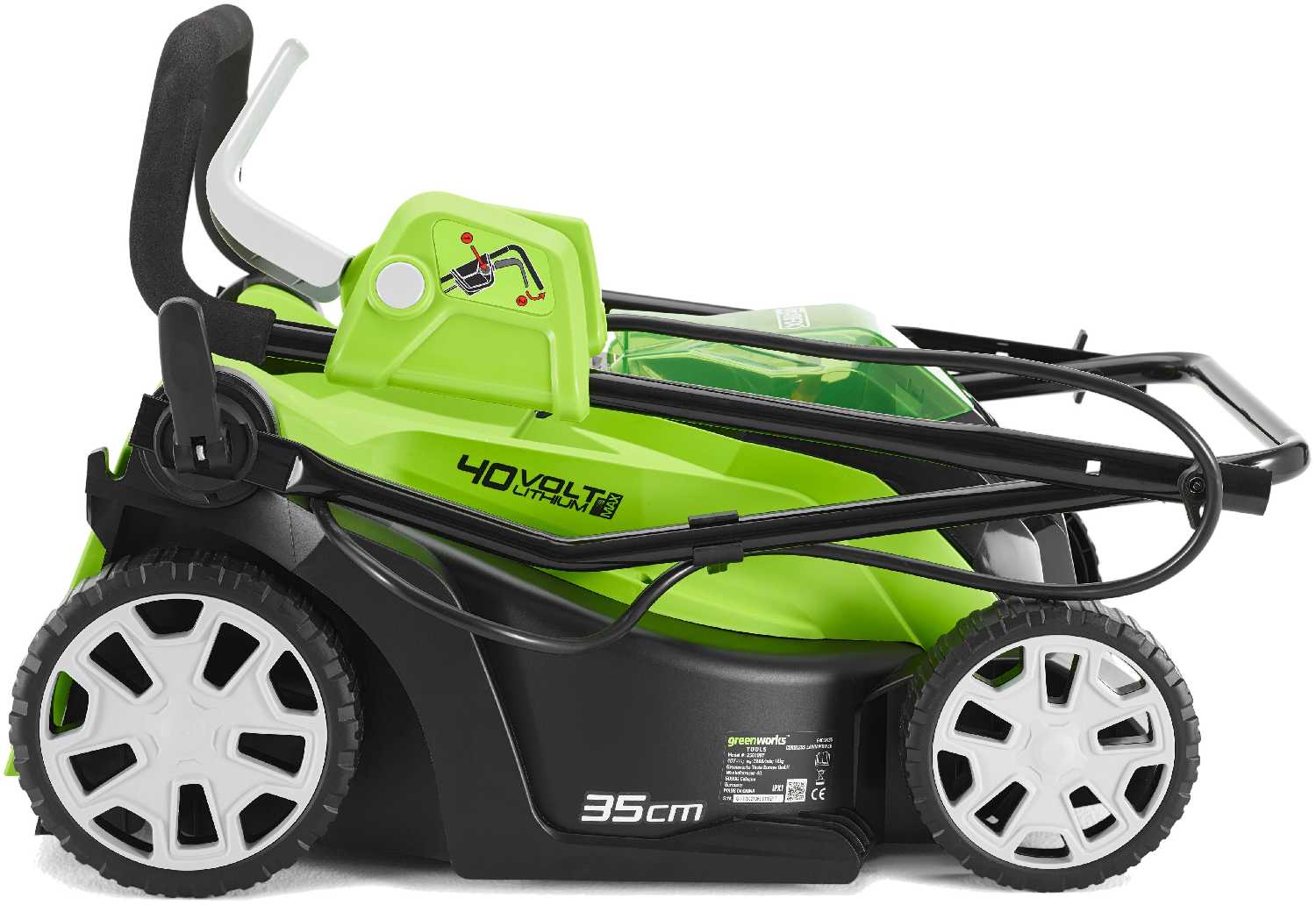 Аккумуляторная газонокосилка Greenworks G40LM35 фотография 4