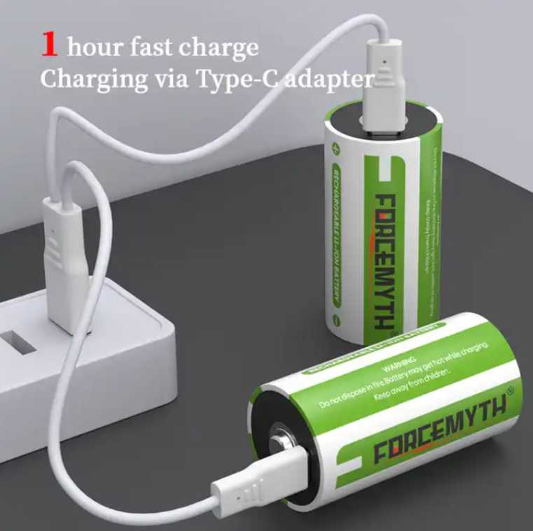 Аккумуляторные батарейки AAA 1,5V 600 mWh (2 шт.) фотография 17