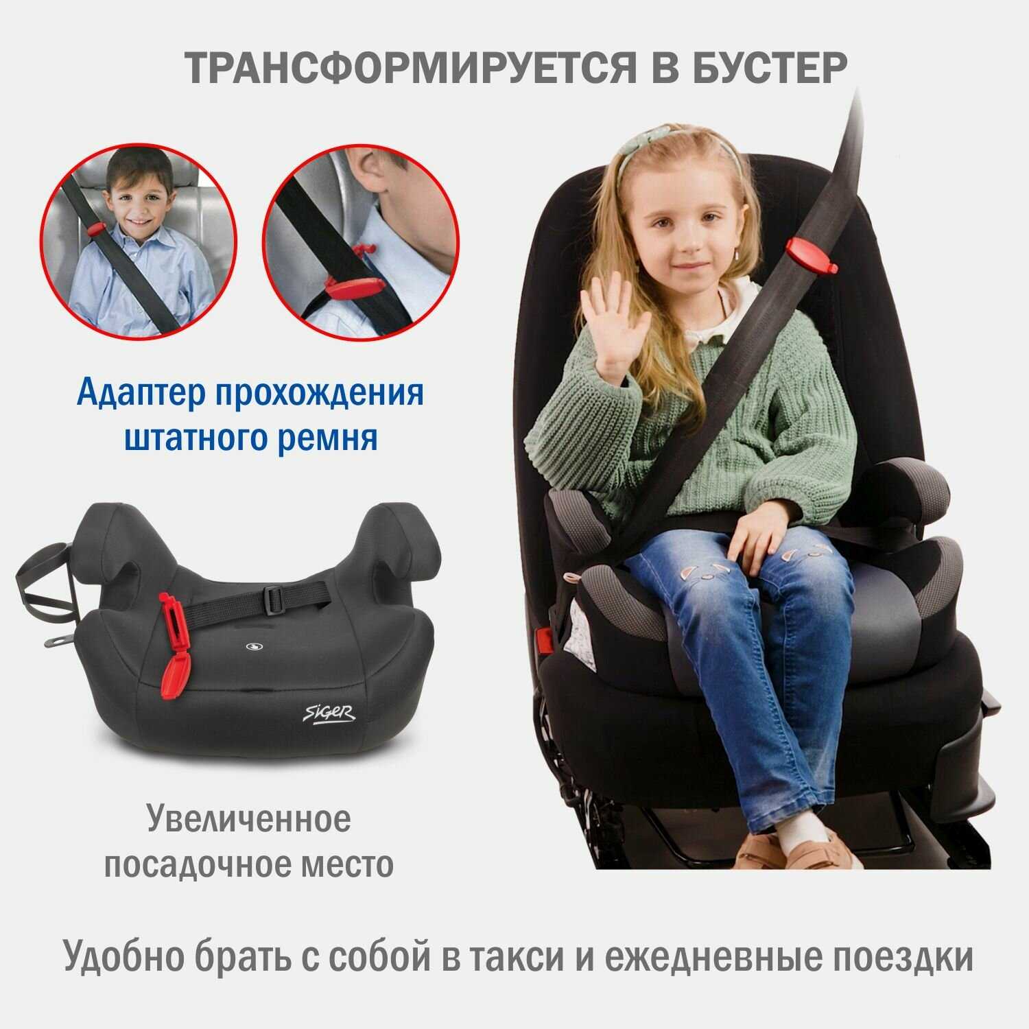 Автокресло детское Siger Стар ISOFIX LUX (9-36 кг) фотография 4