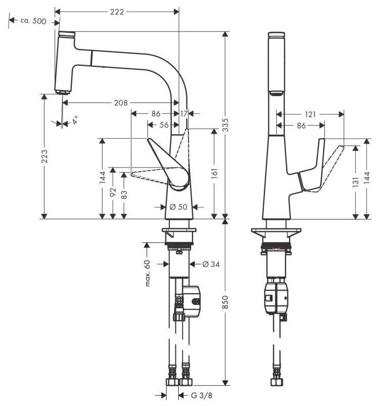 Смеситель Hansgrohe 72822 фотография 16