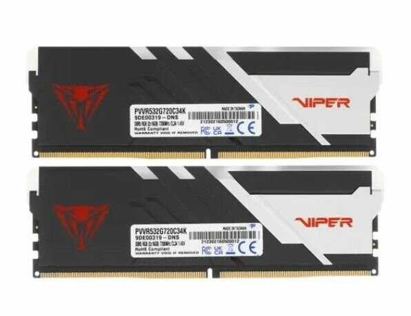 Оперативная память Patriot Memory VIPER Venom RGB DDR5 (PVVR532G720C34K) фотография 10