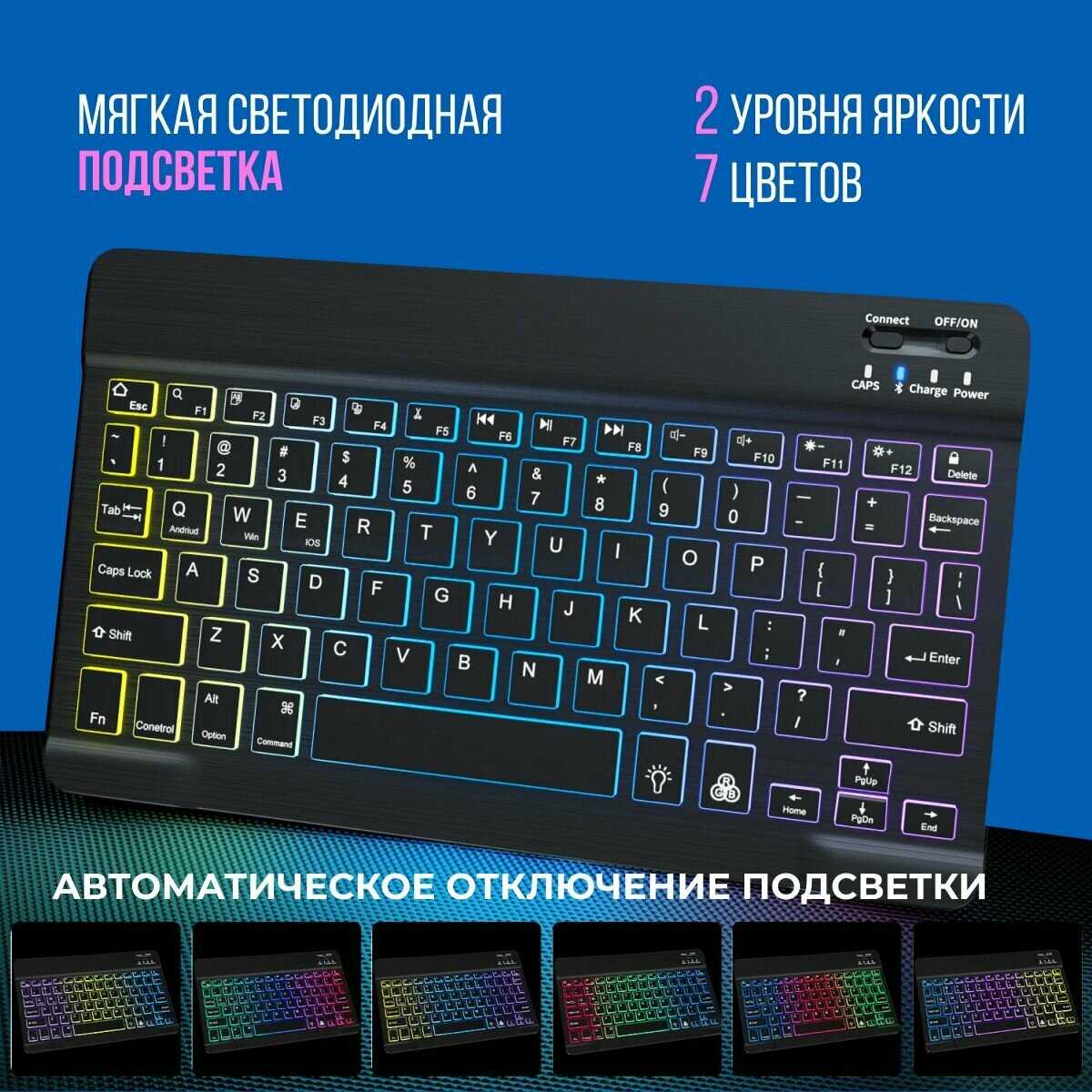 Комплект Мышь + Клавиатура Беспроводная клавиатура и мышь с подсветкой RGB фотография 2