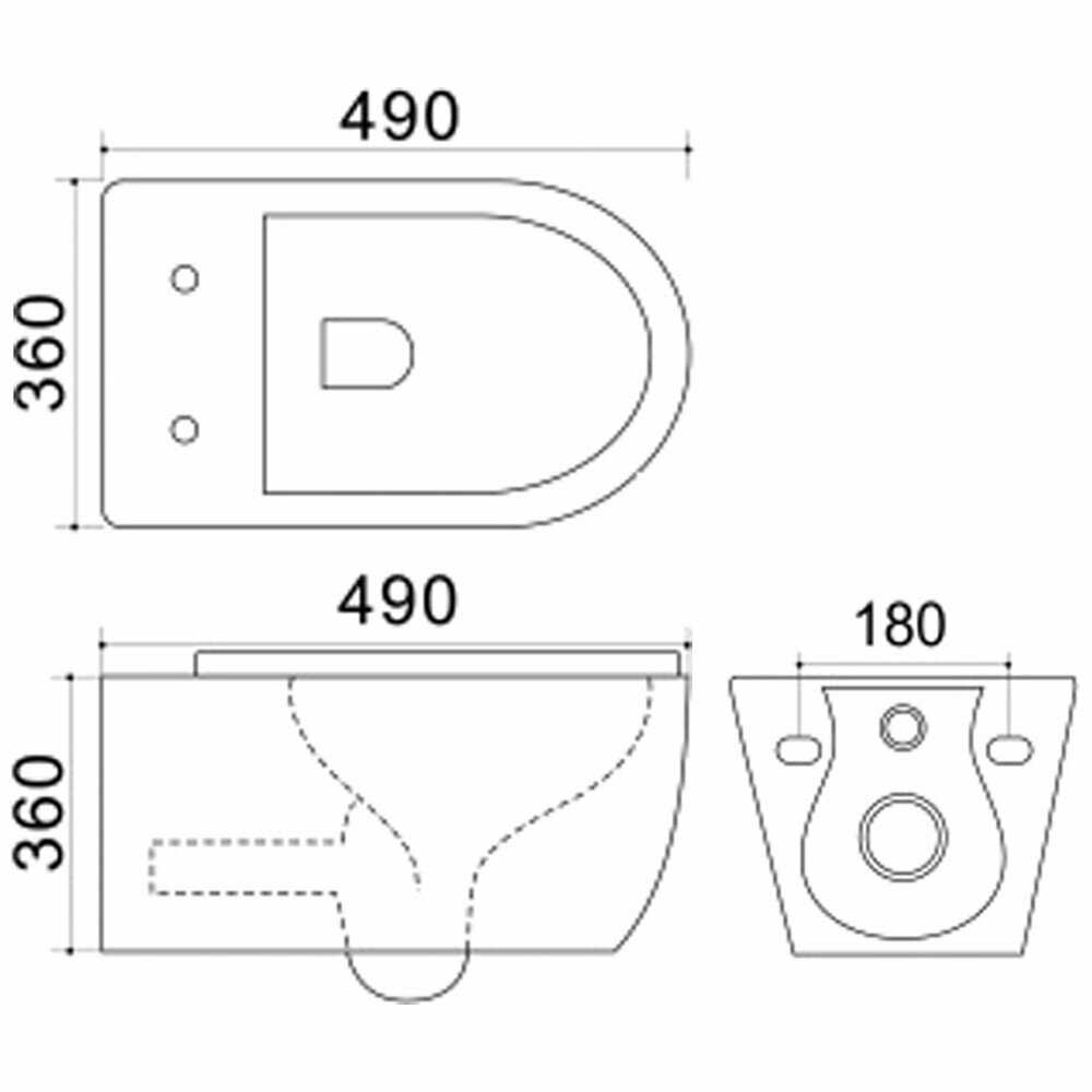 Инсталляция Grohe Solido 38811000 + унитаз Bloomix Trend 1203 безободковый с сиденьем фотография 19