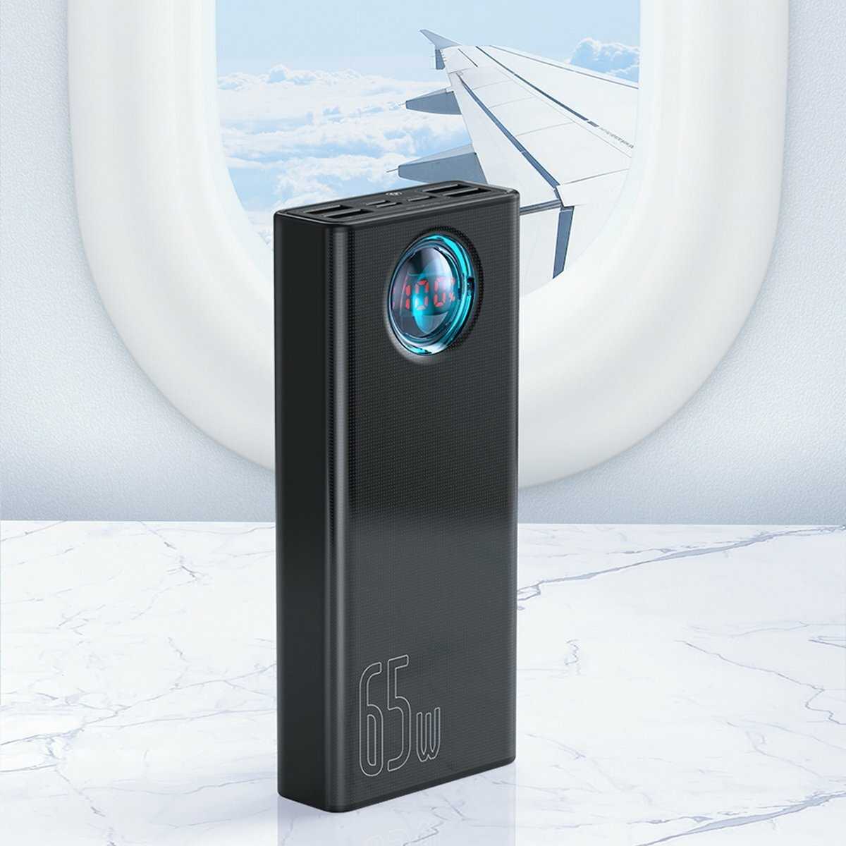 Внешний аккумулятор BASEUS Amblight Digital Display Quick Charger (30000mAh 65W) фотография 13