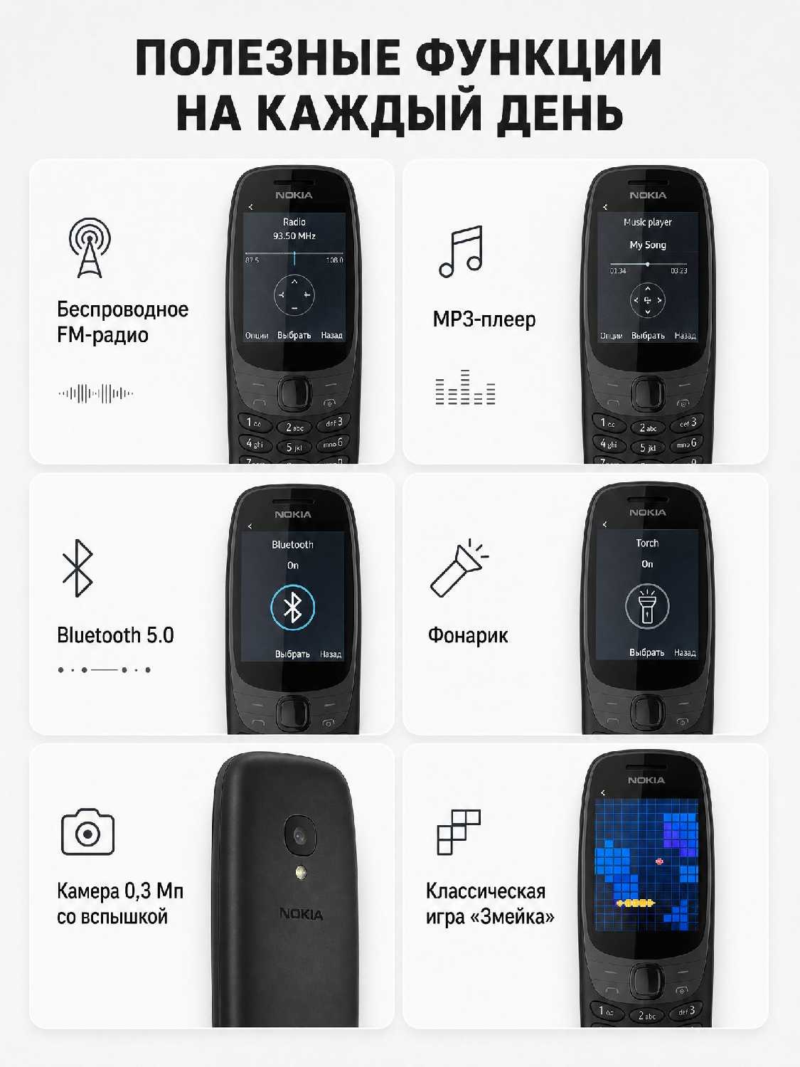 Смартфон Nokia 6310 фотография 5