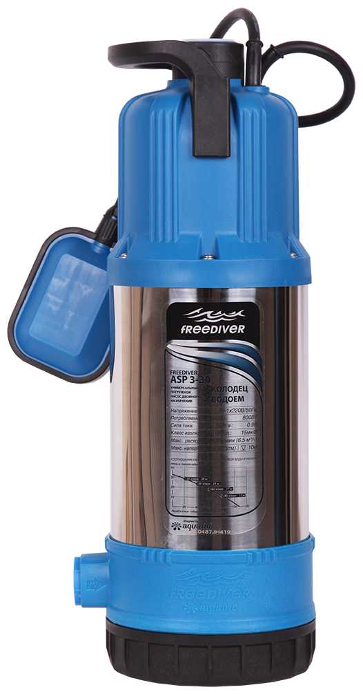 Колодезный насос Aquario Freediver ASP3-30 (с кабелем 15 м) (1000 Вт) фотография 9