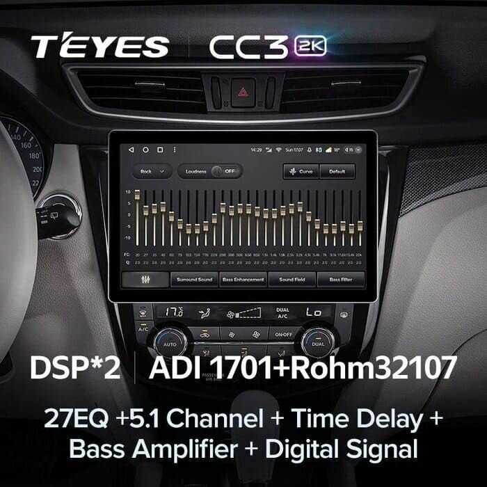 Штатная магнитола Teyes CC3 2K 4/32 Nissan Qashqai 2 (F2) фотография 1
