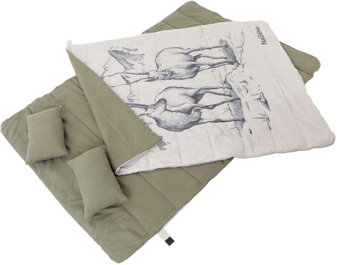 Спальный мешок Naturehike Double sleeping bag pattern with pillow (NH21MSD06) фотография 8