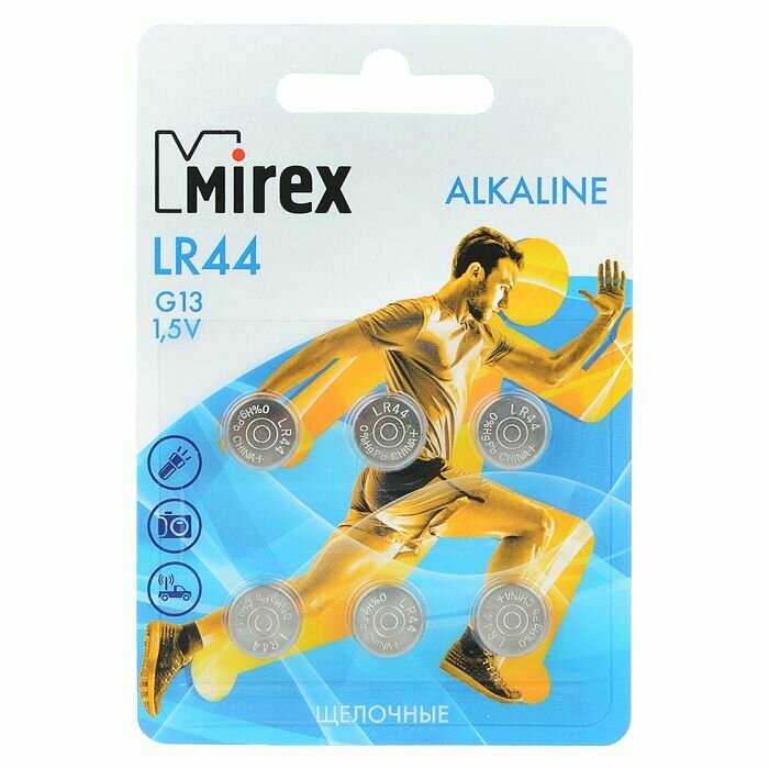 Батарейка для часов Mirex LR44 AG13 фотография 10