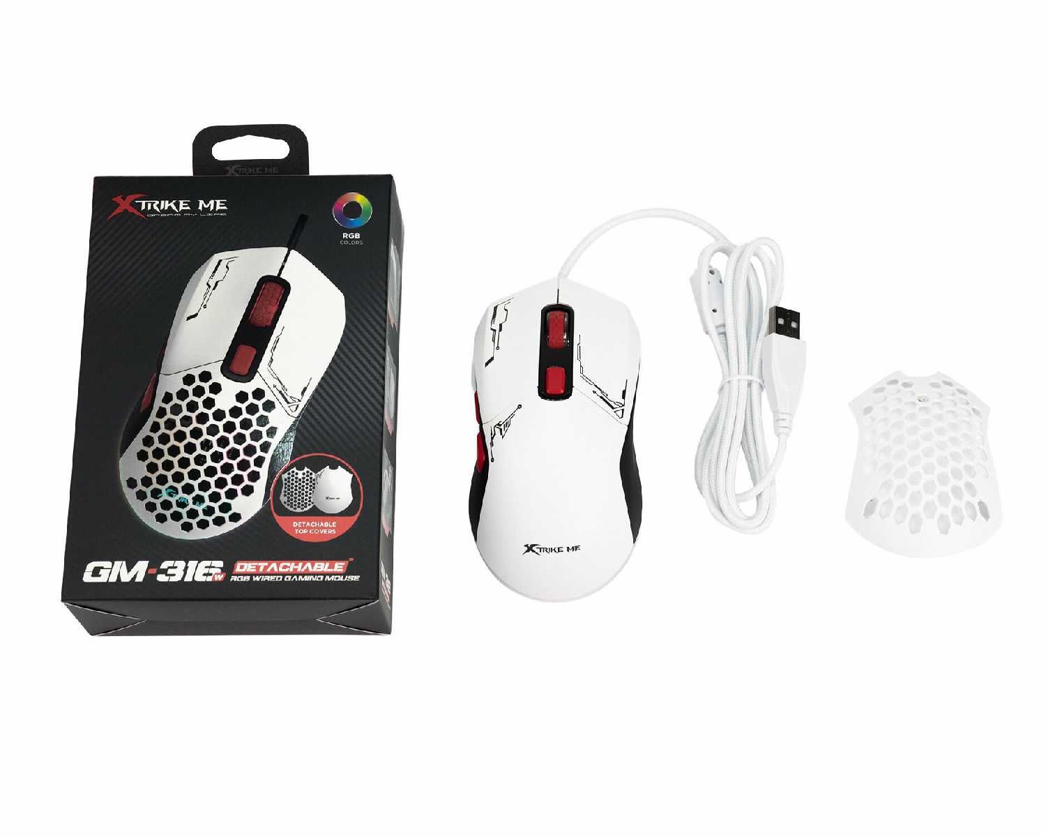Беспроводная компьютерная игровая мышь GW-610 RGB USB 2.4G фотография 14