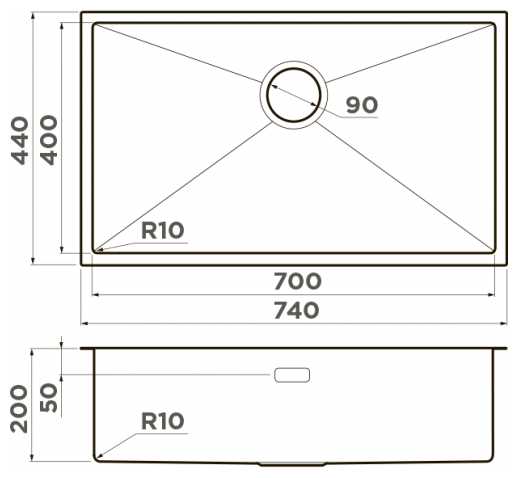 Кухонная мойка OMOIKIRI Taki 74-U/IF-LG нерж. сталь/светлое золото фотография 1