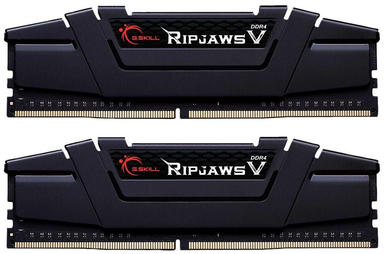 Оперативная память G.SKILL Ripjaws V 32 ГБ (16 ГБ x 2 шт.) DDR4 DIMM CL18 (F4-4000C18D-32GVK)