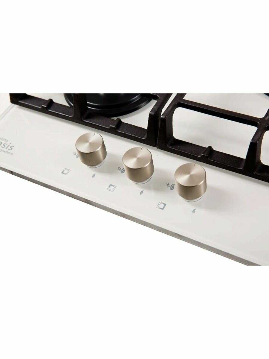 Газовая варочная панель Oasis P-3GWT фотография 16