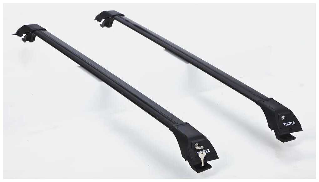 Багажник на рейлинги Tourmaline V1 для JEEP LIBERTY 2001-2007 I черный