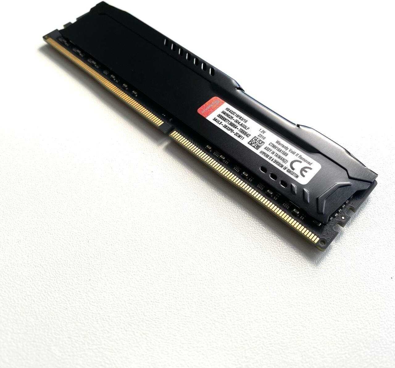 Оперативная память HyperX Fury 16 ГБ DDR4 DIMM CL16 (HX432C16FB3/16) фотография 15