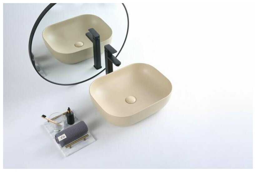 Раковина BelBagno BB1302-H316 50х40 бежевый матовый