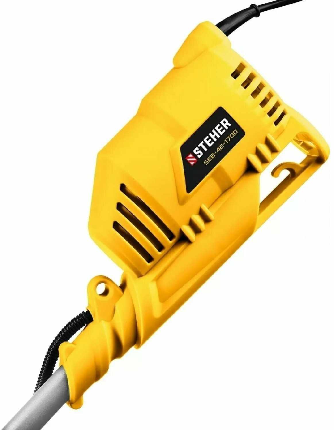 Электрическая коса STEHER Сетевая коса с ременным редуктором [1700 Вт, ш/с 42/25 см] фотография 6