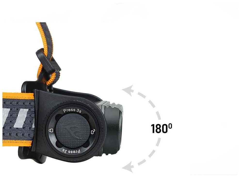 Налобный фонарь Fenix HM60R, 1 x 18650, 116 метров, 1200 люмен (Комплект) фотография 3