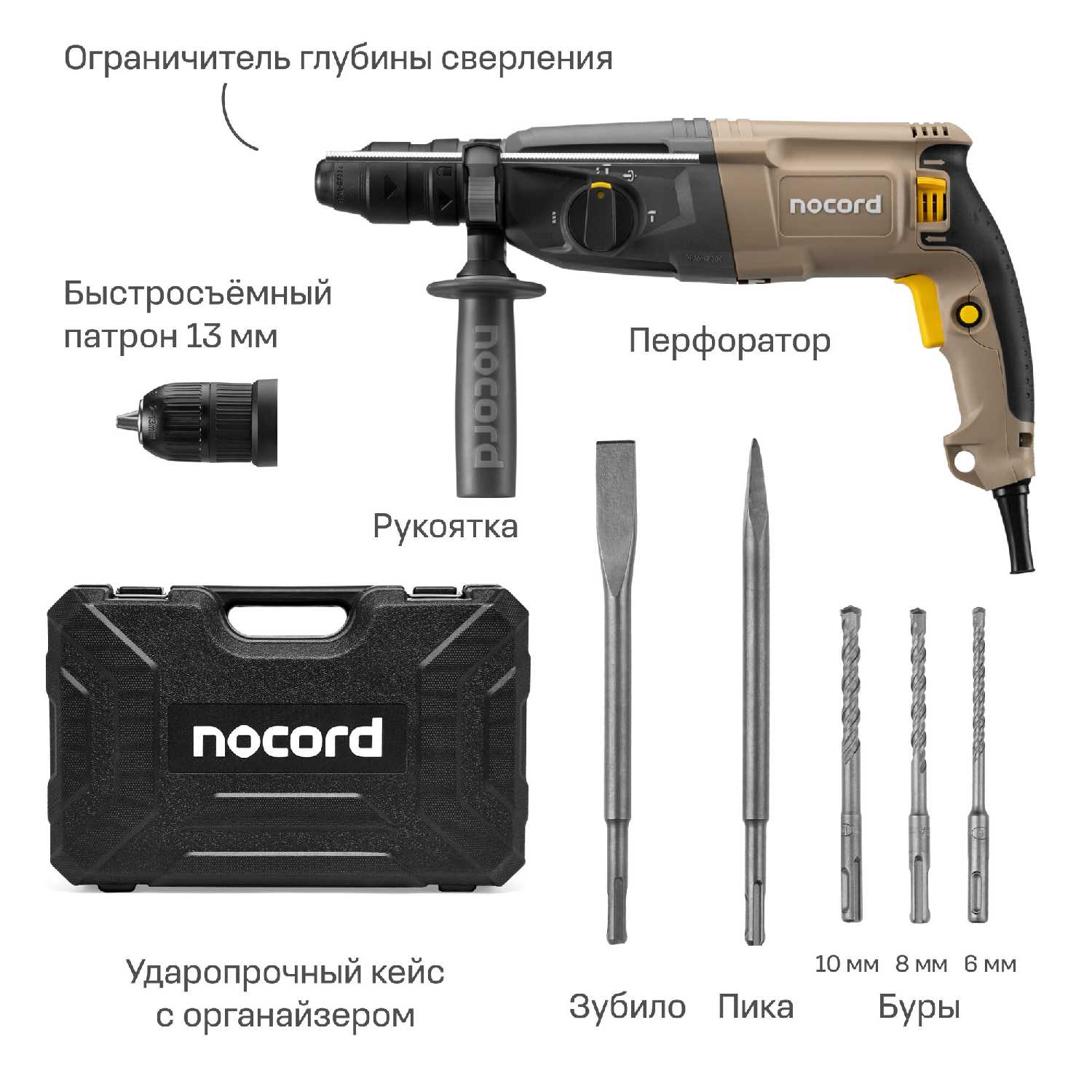 Перфоратор Nocord NHD-800.30.2 фотография 2