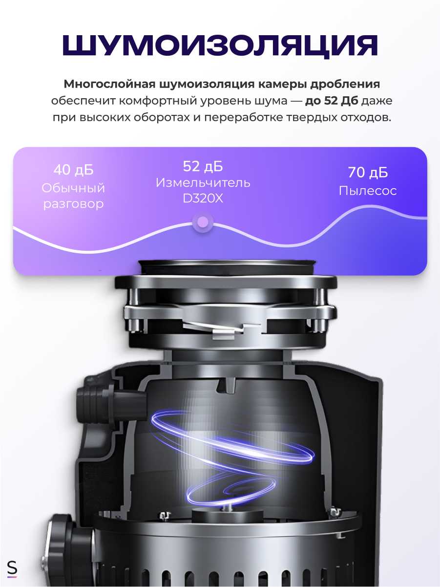 Измельчитель пищевых отходов STOEWER D640 фотография 6
