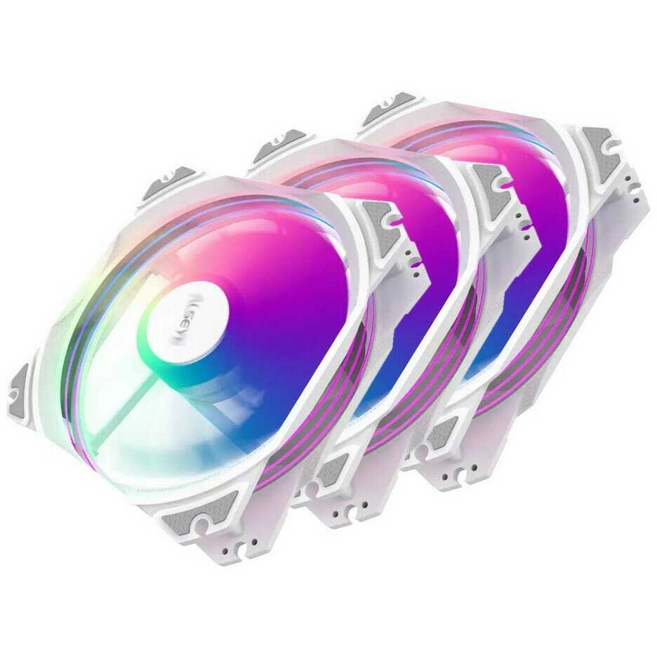 Вентилятор в корпус ALSEYE M120-PWA KIT FAN 3120mm, 800-1700rpm, 31-66CFM, 19.4-33.8dBA, AURA RGB, PWM + 3pin Aura (RTL) фотография 4