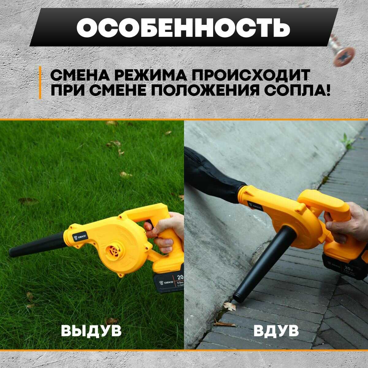 Садовая техника Deko DKBL20 фотография 11