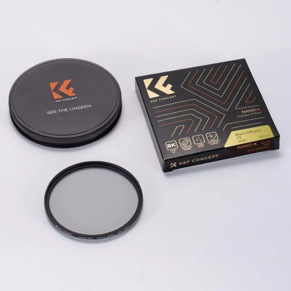 Рассеивающий смягчающий фильтр K&F Concept Nano-X Black Mist (72mm) фотография 19
