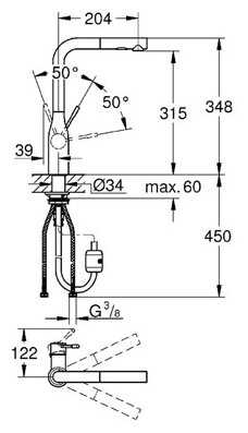 Смеситель для душа Grohe Essence 30270000, рычажный фотография 7